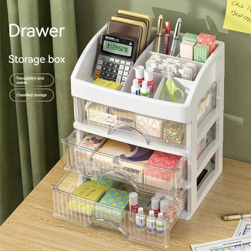 Organizador Multifuncional - Organizador para maquiagem, cosméticos e joias com gavetas transparentes