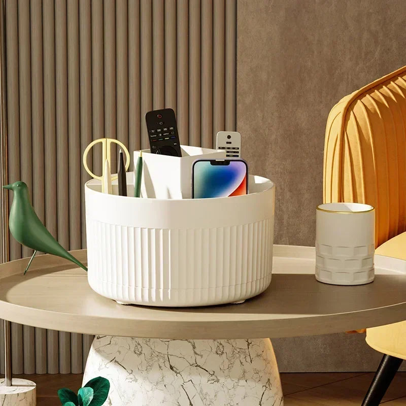 Organizadora de maquiagem rotativa 360 ° - Organizador de maquiagem e joias de mesa